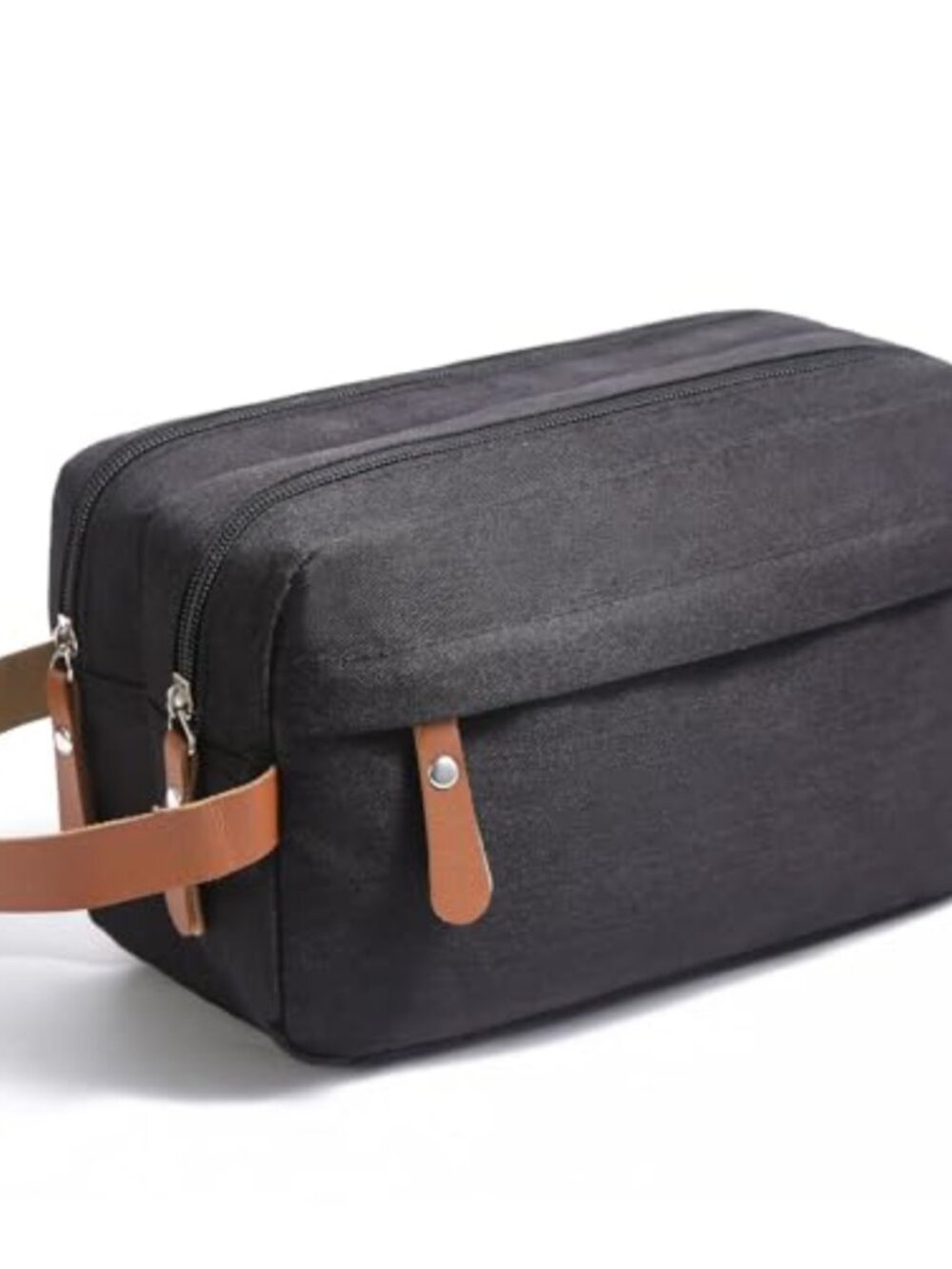 Men's Double Layer Toiletry Organizer Travel Dopp Kit Water-Resistant